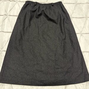 Orvis Vintage Womens Skirt Size 12 P Charcoal A line Pull On Work Casual Wear